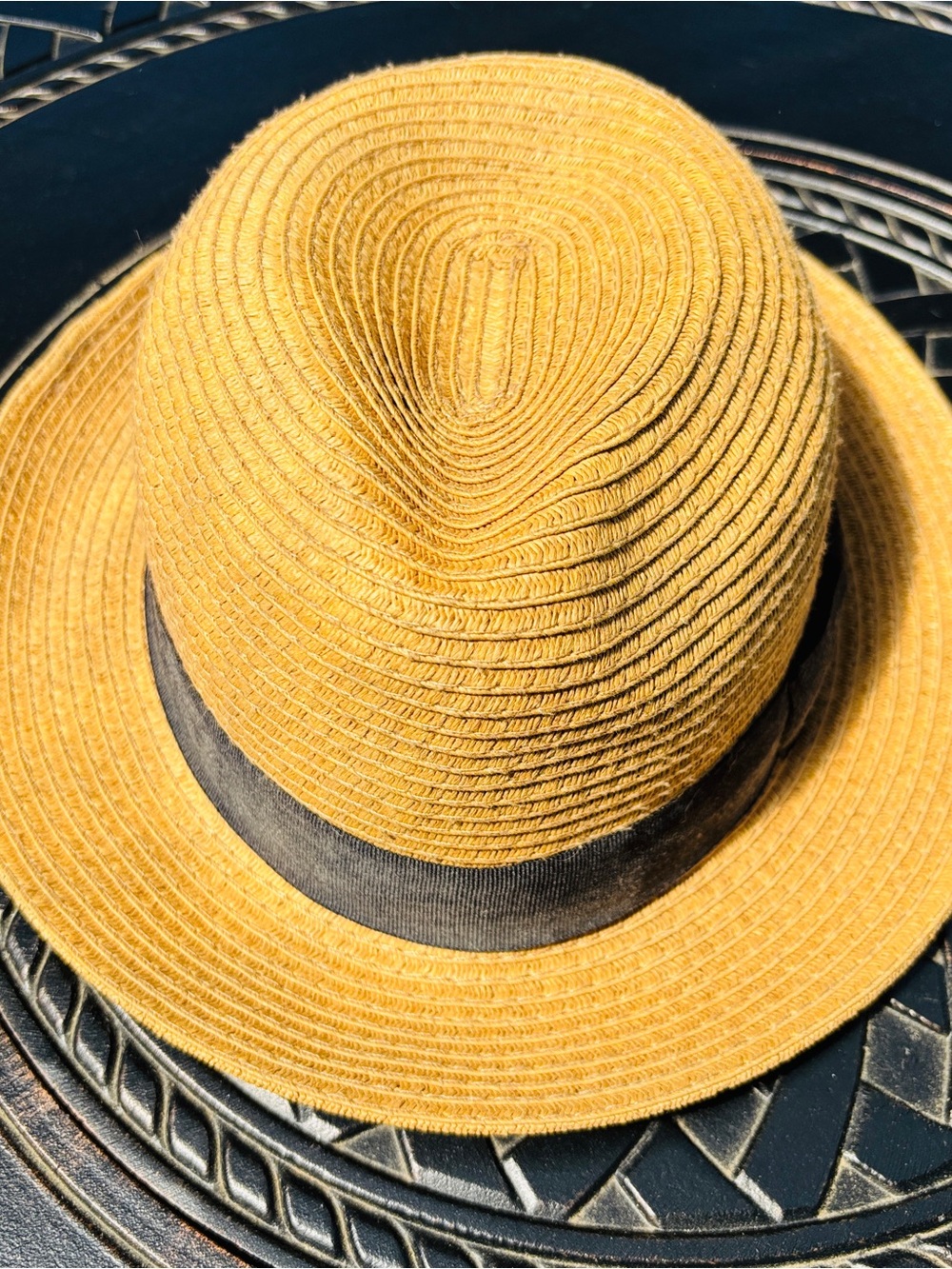 TALULA | Aritzia Straw Hat with Black Band